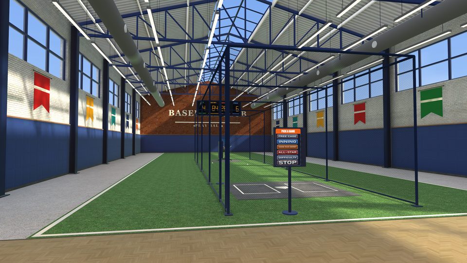 The training hall from the lounge